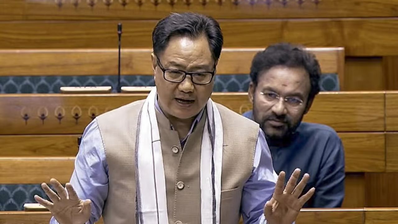 ‘Public Is Angry, You Can’t Come To Power’: Kiren Rijiju slams opposition MPs over Lok Sabha disruptions