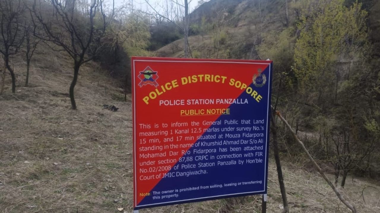 Jammu-Kashmir: Property of PoK-based accused seized in Sopore’s Rafiabad area; Full story here