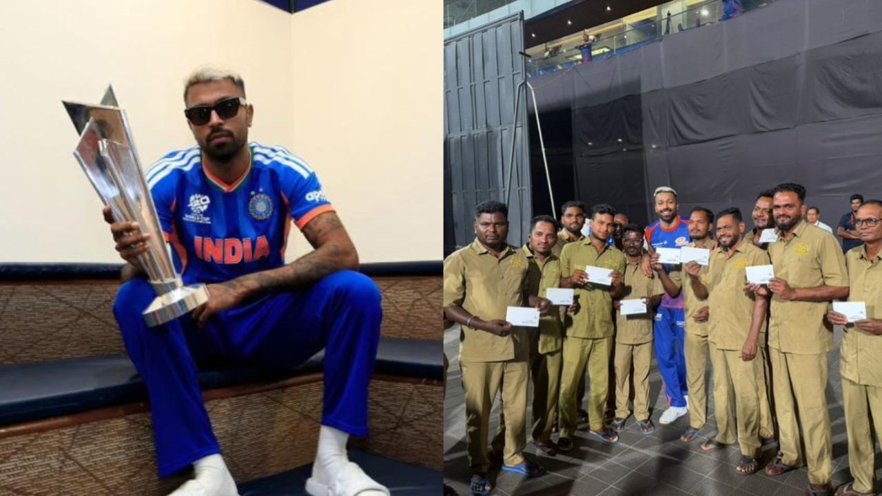 Hardik Pandya issues a cheque of ₹10,000 each for every Wankhede Stadium ground staff member; Full story here