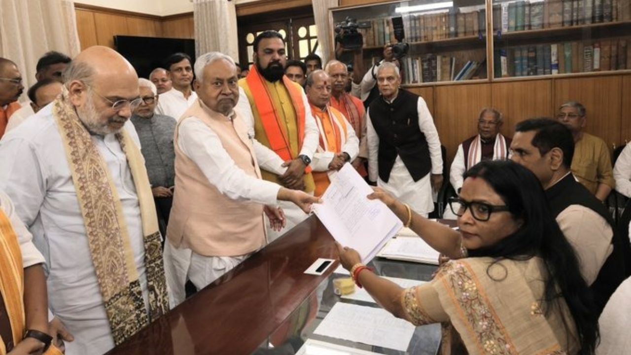 CM Nitish Kumar files nomination for Rajya Sabha; Amit Shah among top leaders present