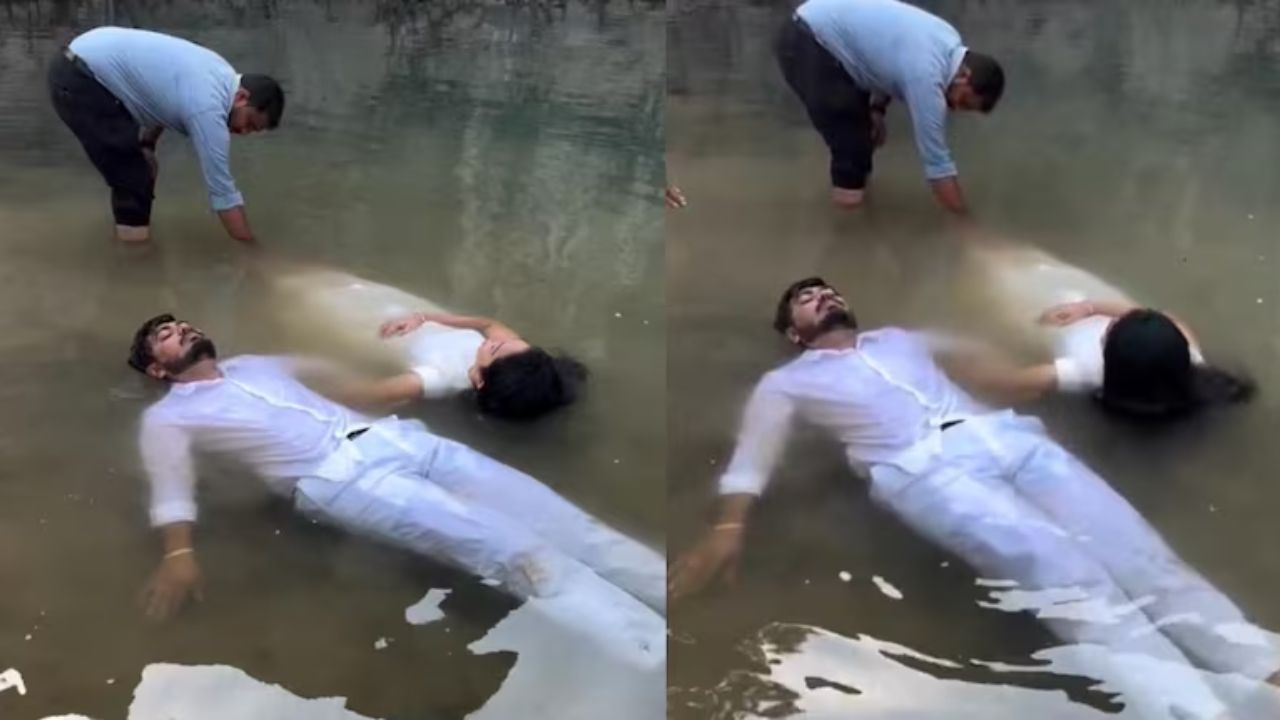 Strange pre-wedding video goes viral; Netizens react with humor