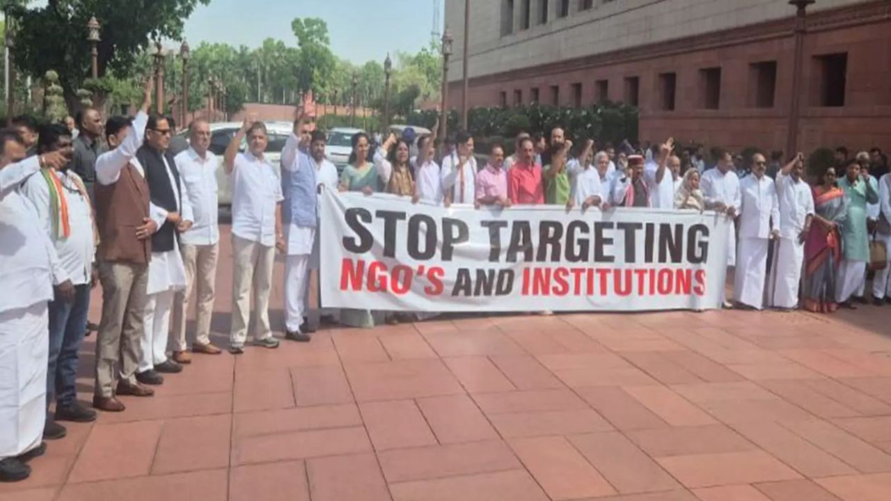 Lok Sabha Disrupted Over FCRA Bill, Opposition Protests Intensify
