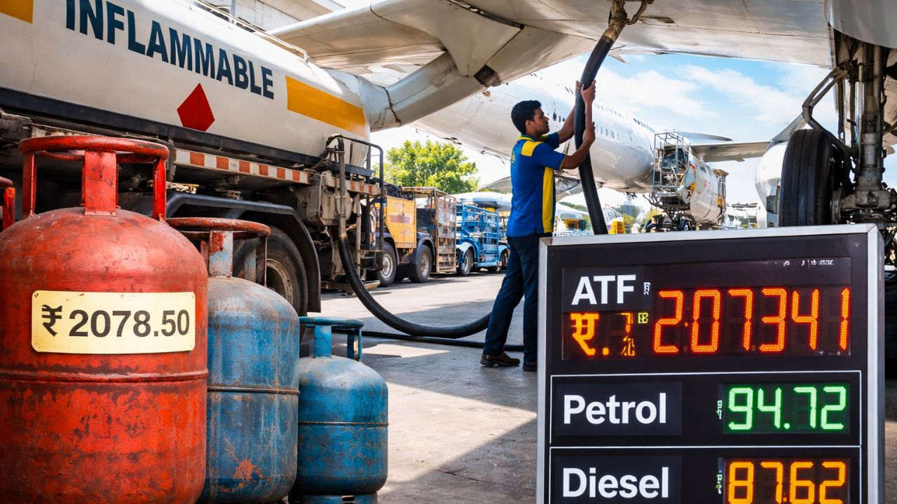 Oil Price Surge Hits India: Jet fuel crosses ₹2 lakh mark, commercial LPG up ₹195.50