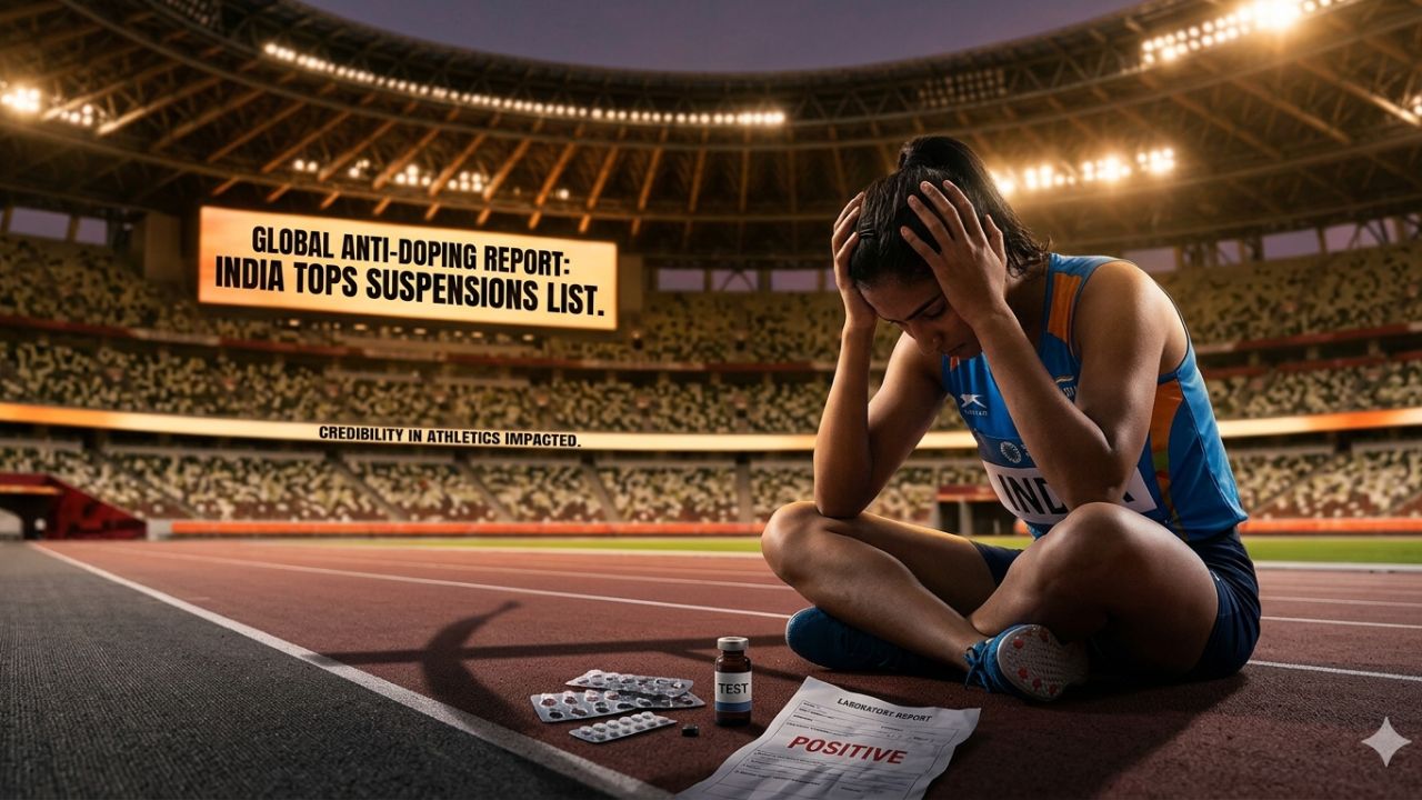 India Ranks No.1 in Doping with 148 Suspensions, Overtakes Kenya