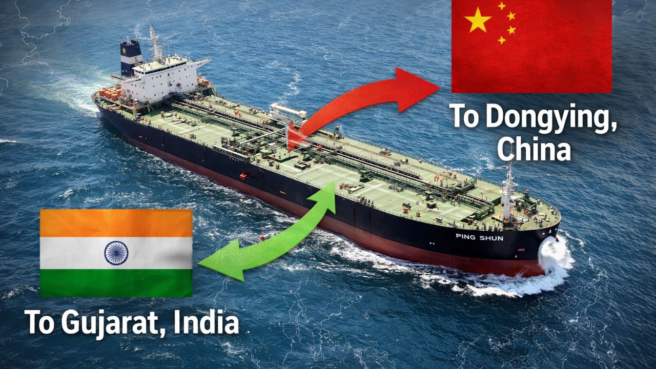 Iranian Oil Tanker Bound for India Changes Course to China