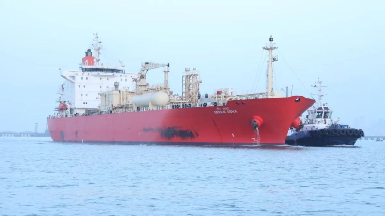 LPG crisis resolved? India-flagged vessel ‘Green Asha’ with 15,400 tonne of cooking gas arrives in Mumbai
