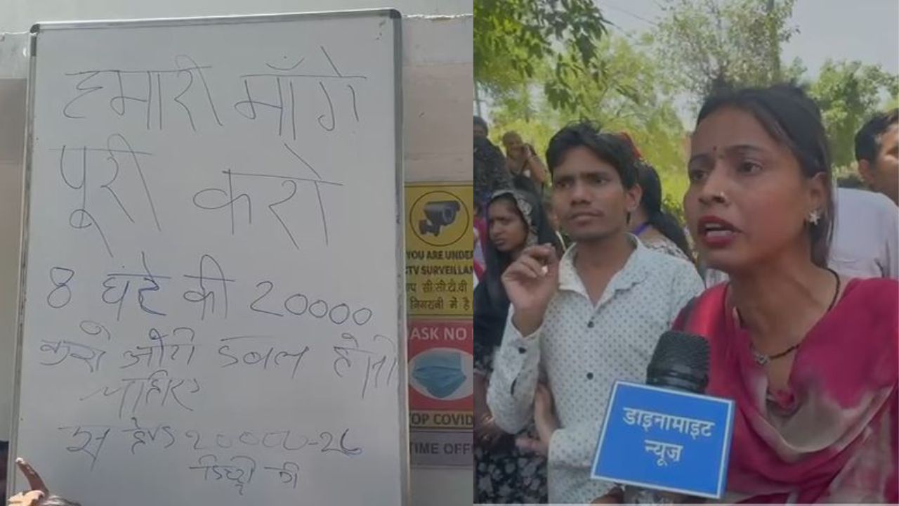 Noida factory workers’ protest turns violent; Says ’12-hour shifts for Rs 12,000 pay’