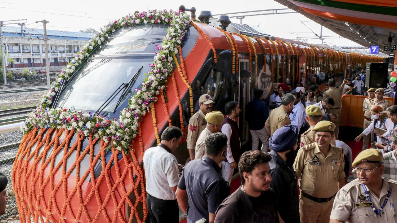 Jammu-Srinagar Vande Bharat Express launched; Services from 2 May