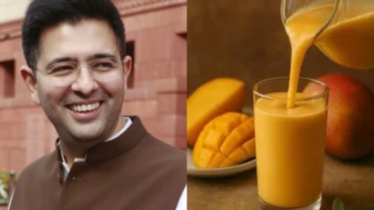 Raghav Chadha loves without sugar, dairy almond-based special mango shake