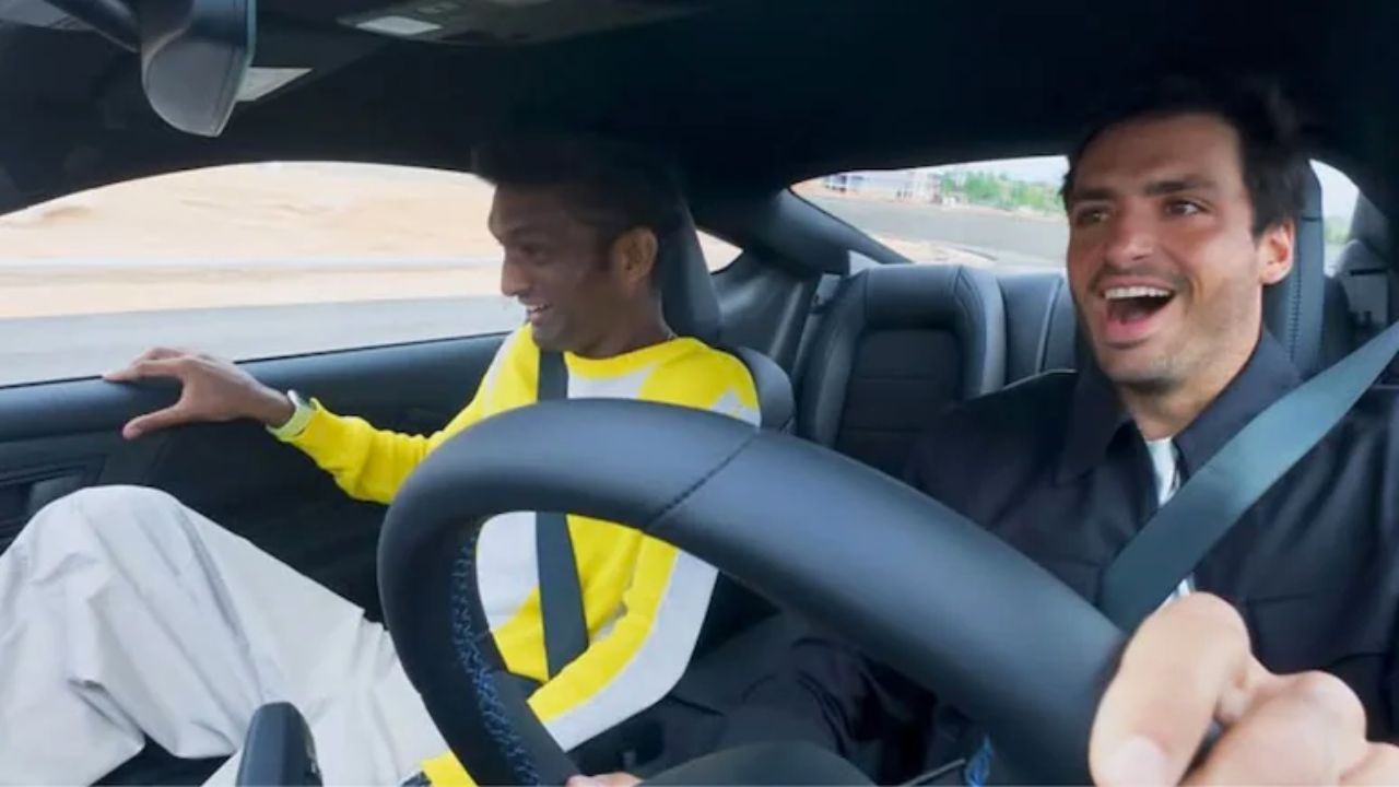Carlos Sainz takes first laps around Madrid’s ‘Madring’ and reveals its biggest challenge
