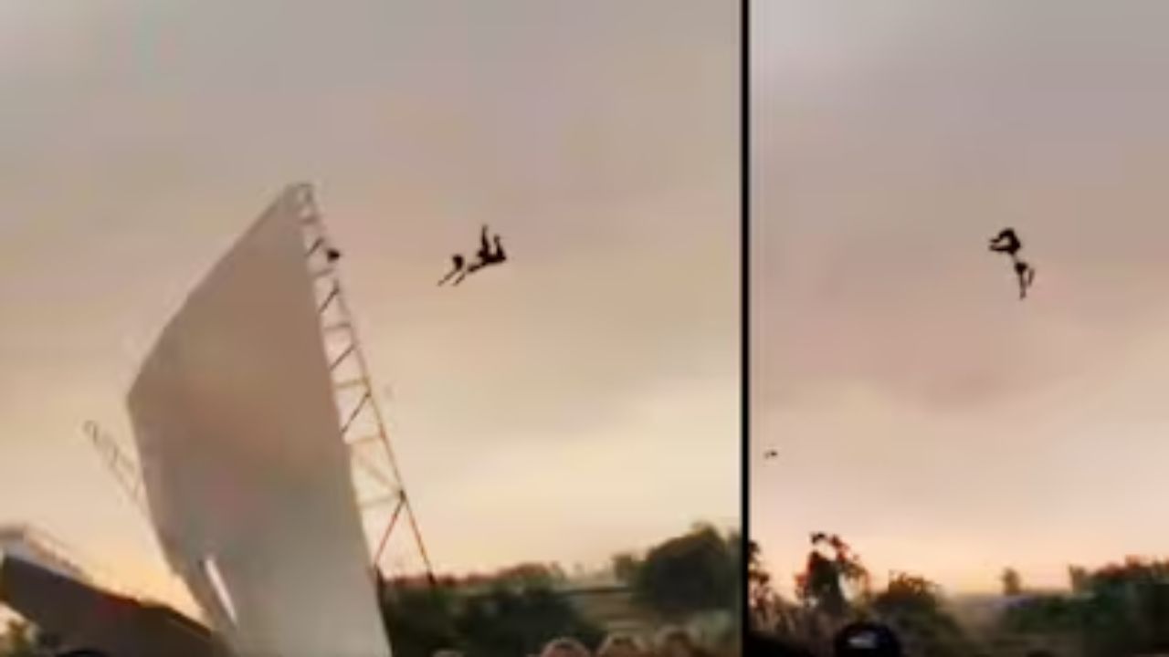 Shocking Bareilly Storm Scene: Man Flung Into Sky as Strong Winds Rip Tin Roof Away