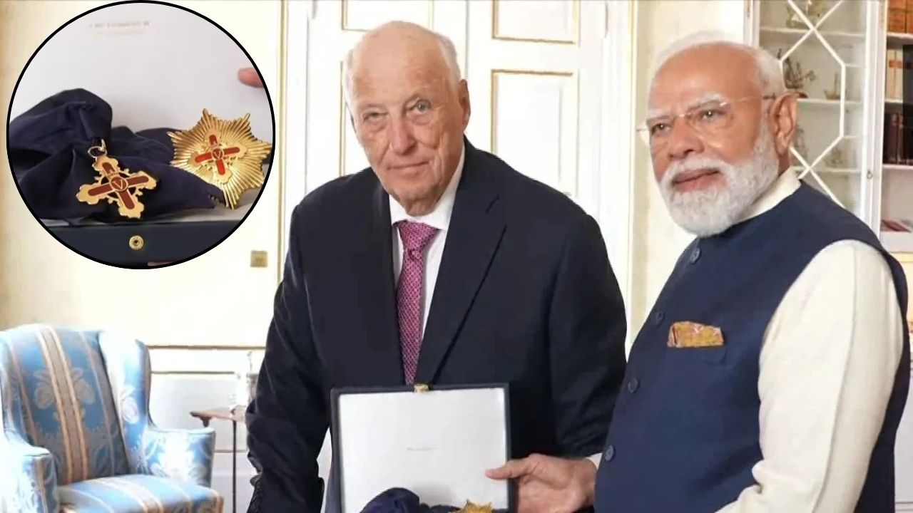 PM Modi conferred with Grand Cross of Royal Norwegian Order, Norway’s highest civilian honour