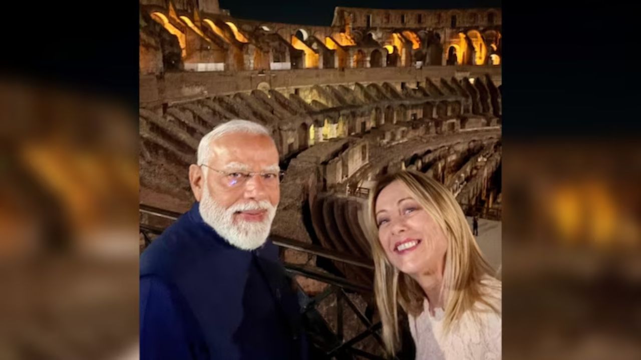 Welcome To Rome, My Friend: Meloni greets PM Modi in Italy, selfie from Colosseum goes viral