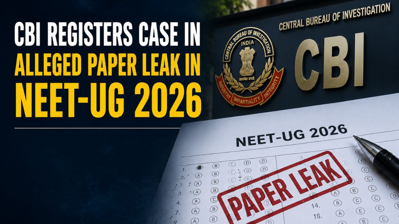 NEET UG 2026 paper leak controversy escalates as CBI files FIR over exam irregularities