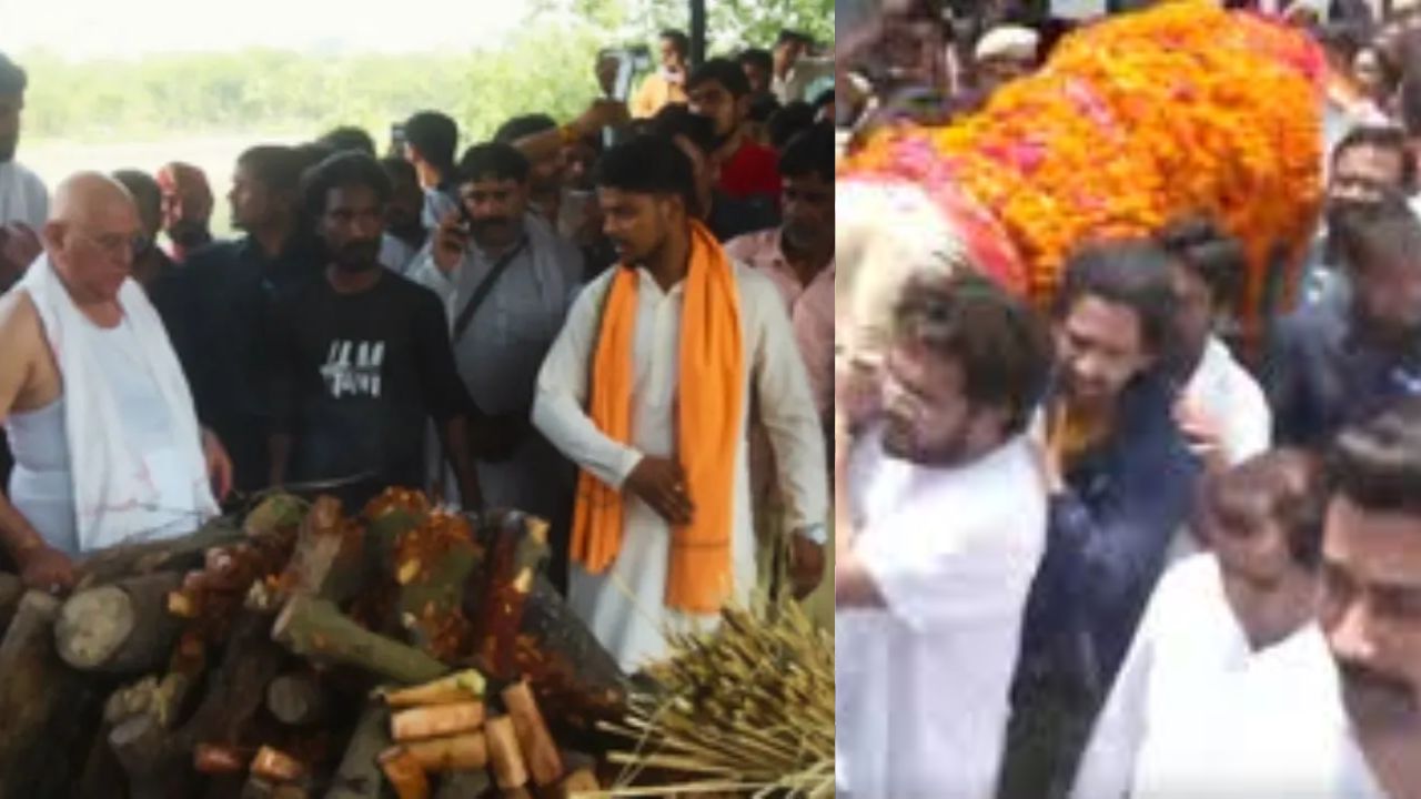 Prateek Yadav given a tearful final farewell; Father-in-law performs last rites