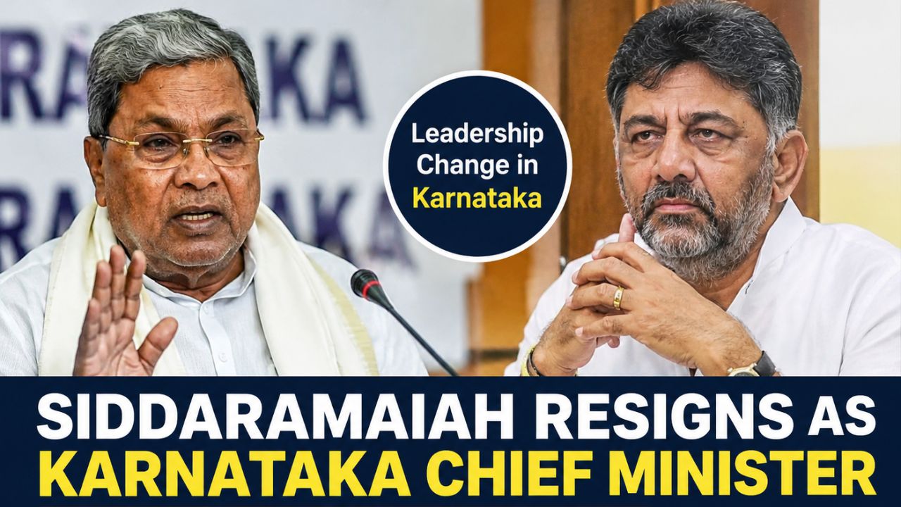 Siddaramaiah resigns as Karnataka Chief Minister, paves way for DK Shivakumar