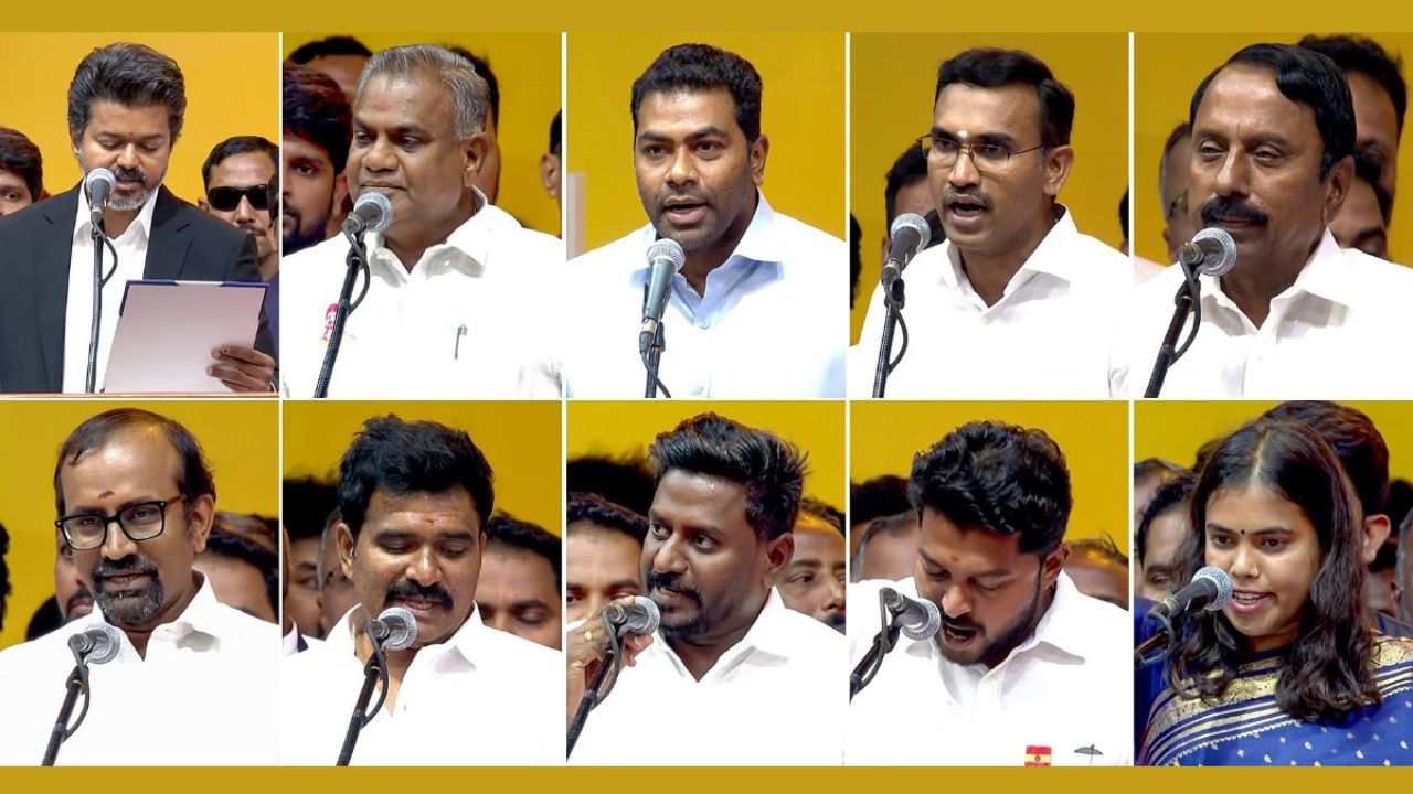 Tamil Nadu Cabinet: 10 ministers allotted portfolios, CM Vijay keeps home, police & public administration