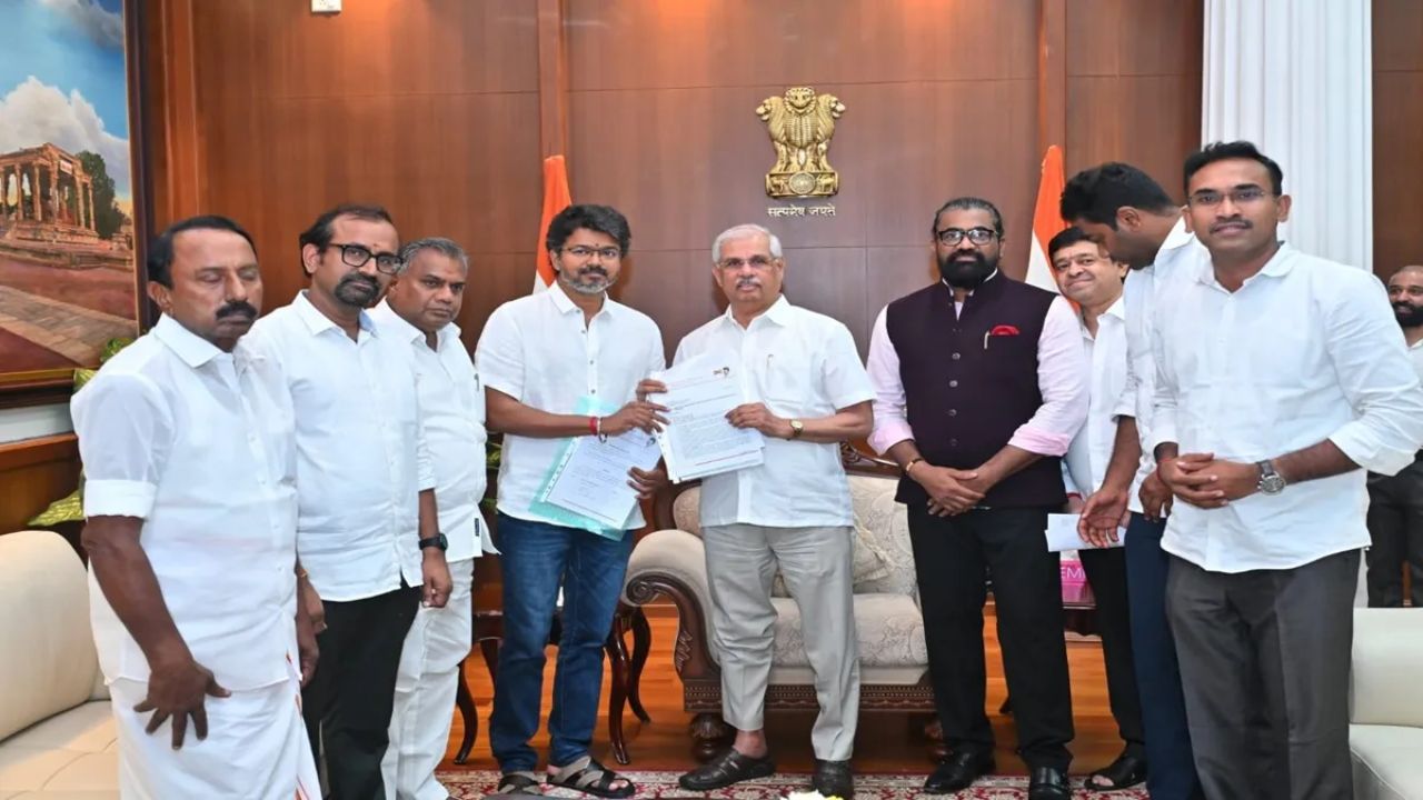 Vijay set to take oath as Tamil Nadu CM tomorrow at 11 am, presents support letter to Governor