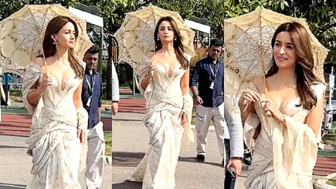 Cannes 2026: Alia Bhatt Walks in Elegant Ivory Ensemble at Bharat Pavilion; Leaves Fans Talking Worldwide
