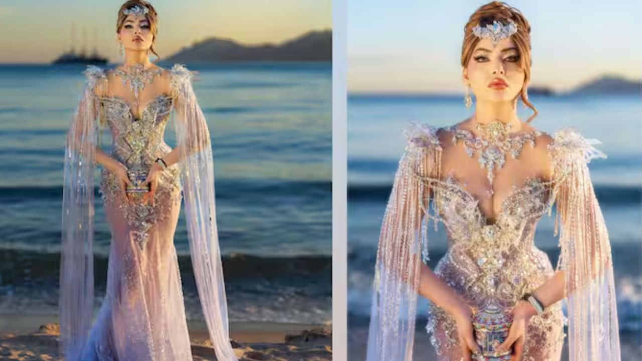 Cannes 2026: Urvashi Rautela steals cannes spotlight in a silver gown, reported Rs 1500 crore couture dress
