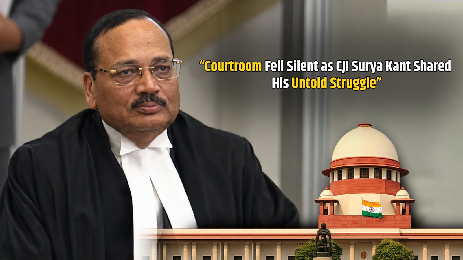 “Get Out Of My Chamber…”: CJI Surya Kant Shares Emotional Struggle Story In Supreme Court