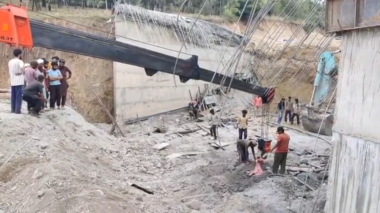 JK bridge slump: under-construction bridge collapses in Baramulla, at least 10 injured
