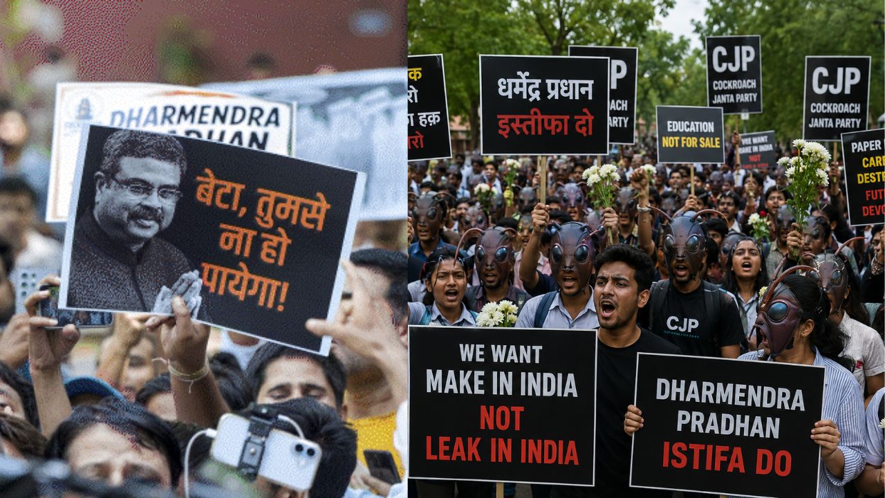 ‘Make in India, not Leak in India’: Security tightened across Delhi; CJP protest draws hundreds at Jantar Mantar