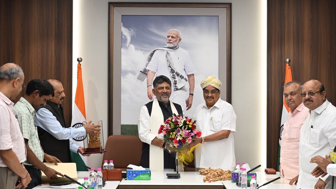 Karnataka CM DK Shivakumar called on Union Jal Shakti Minister C R Patil; Know all details