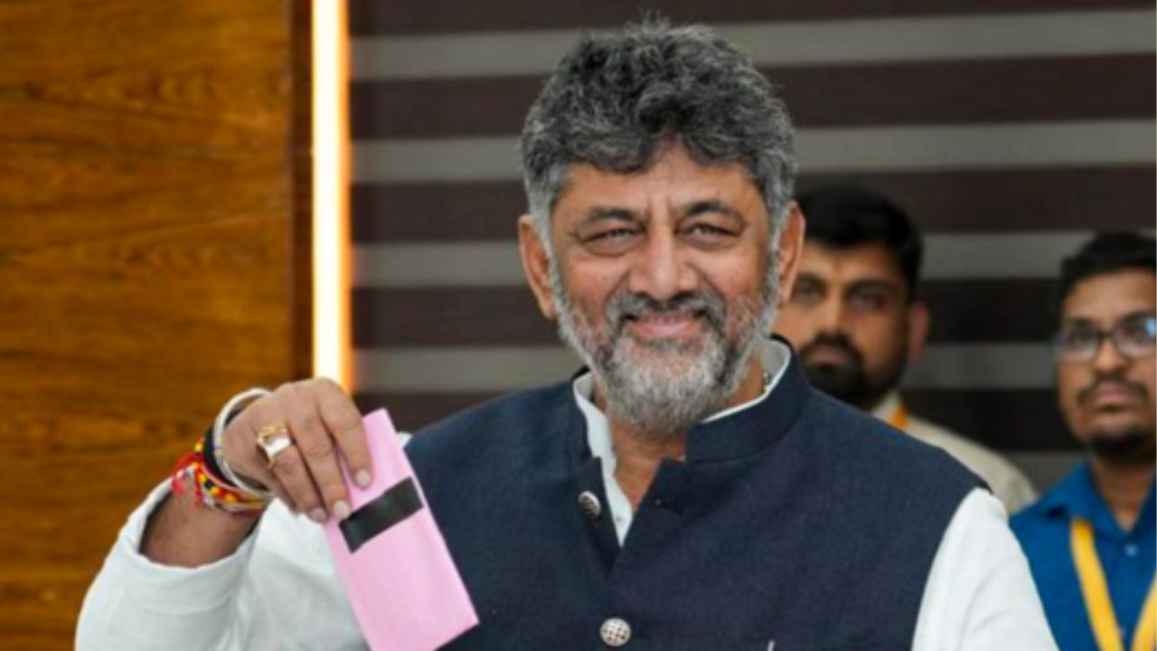 Karnataka MLA Poll: After casting vote, CM Shivakumar confident of Congress sweep