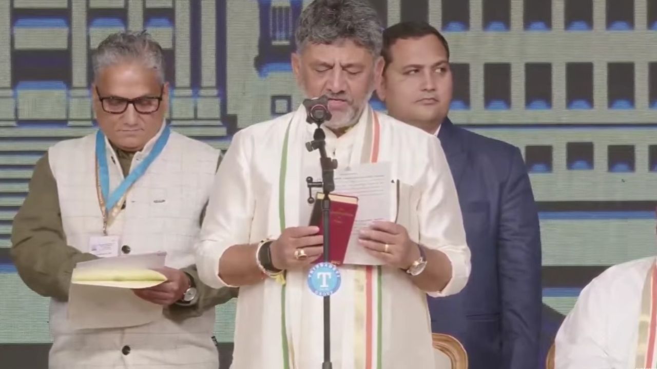 DK Shivakumar sworn-in as Karnataka Chief Minister