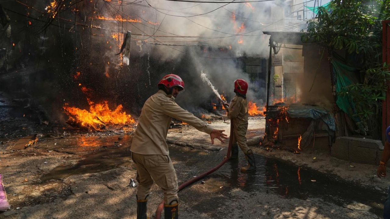 Mattresses on the Road, People Leaping From Floors; What caused the deadly Delhi restaurant fire? Video here