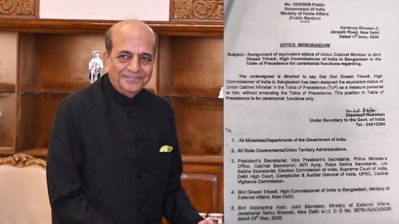 India’s Envoy to Bangladesh Trivedi Elevated to Rank of Cabinet Minister