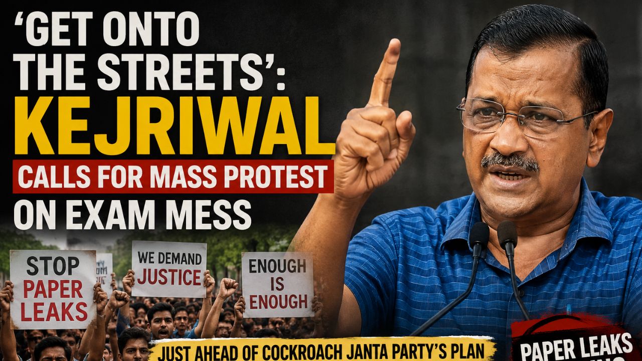 Get Onto The Streets: Kejriwal calls for mass protest on exam mess, just ahead of CJPs plan