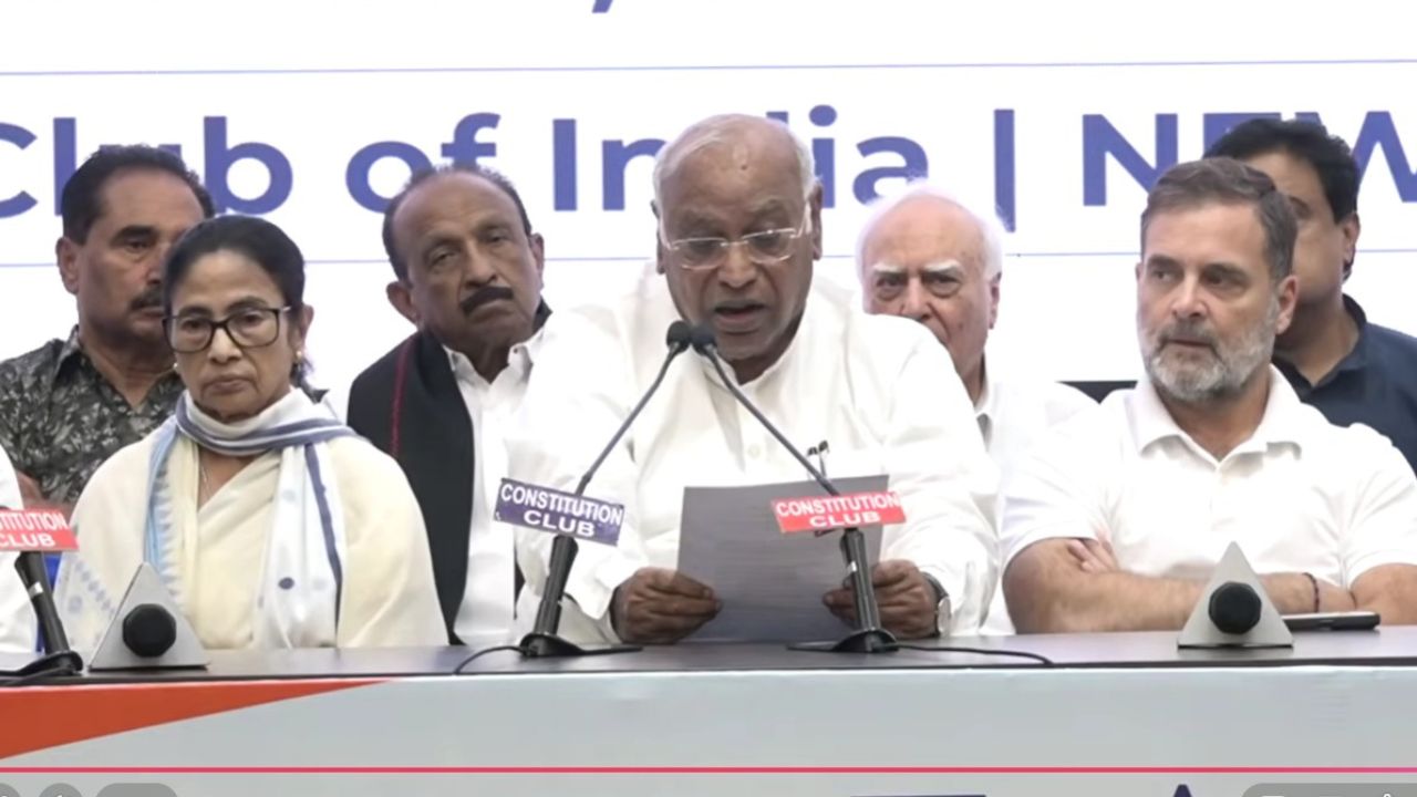 INDIA Bloc Meeting: Kharge flags SIR, foreign policy; hails “unity” in defeating delimitation bill