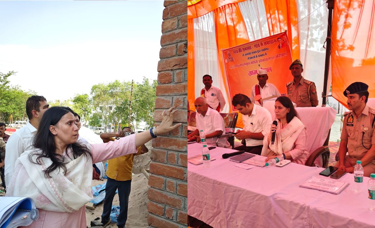 Prayagraj Divisional Commissioner reviews key projects in Kaushambi; Hears public grievances at Gram Chaupal