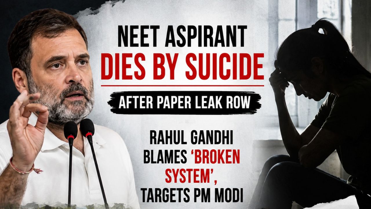 Rahul Gandhi targets Centre after NEET aspirant’s suicide, calls it ‘failure of broken system’