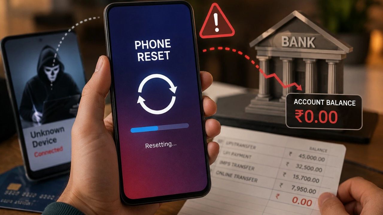 New ‘Auto-Reset’ Cyber Fraud Alert: Phone suddenly resets, bank account emptied within minutes