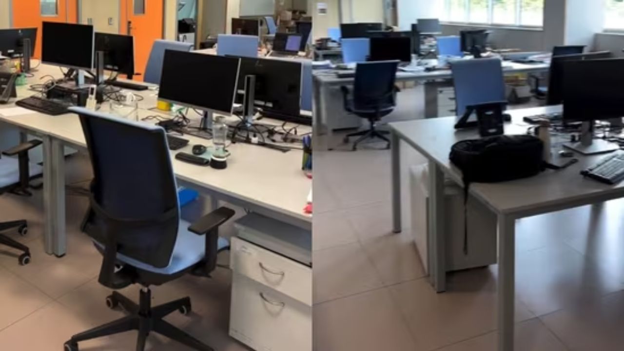 Viral: Indian woman in Europe shows empty office at 5:15 pm, compares work culture with India