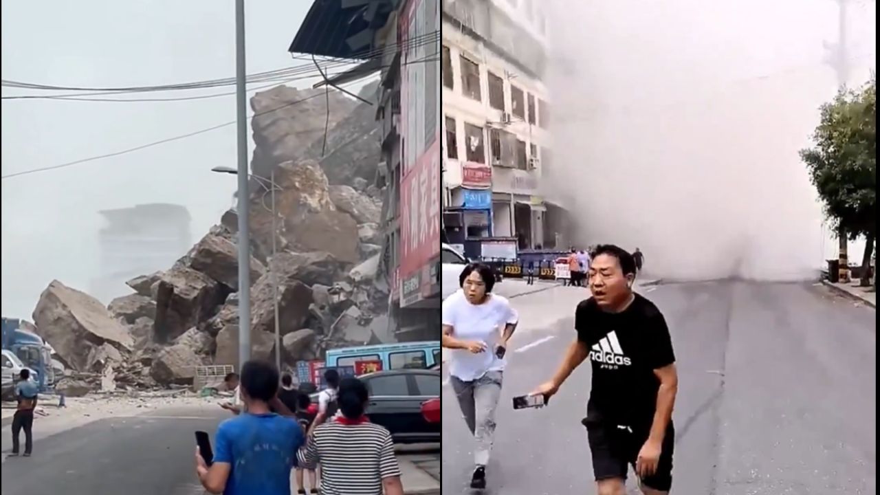China Landslide: 34 Still Missing as Rescuers Battle Rain in Search Operation