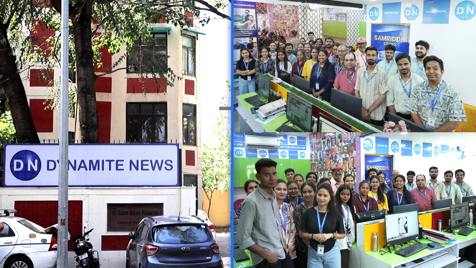 Dynamiteians in High Spirits as the 24x7x365 High-Tech Samriddhi Studio goes live on Wednesday