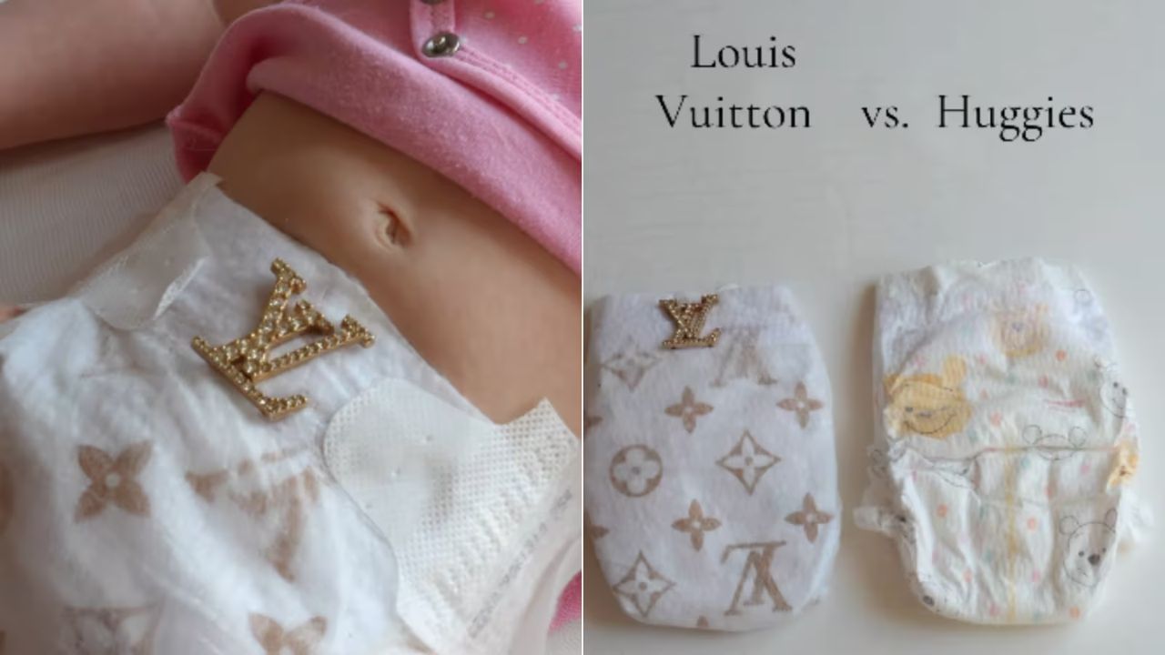 Now He Can Poop In Gold: Louis Vuitton diaper goes viral after huggies face-off