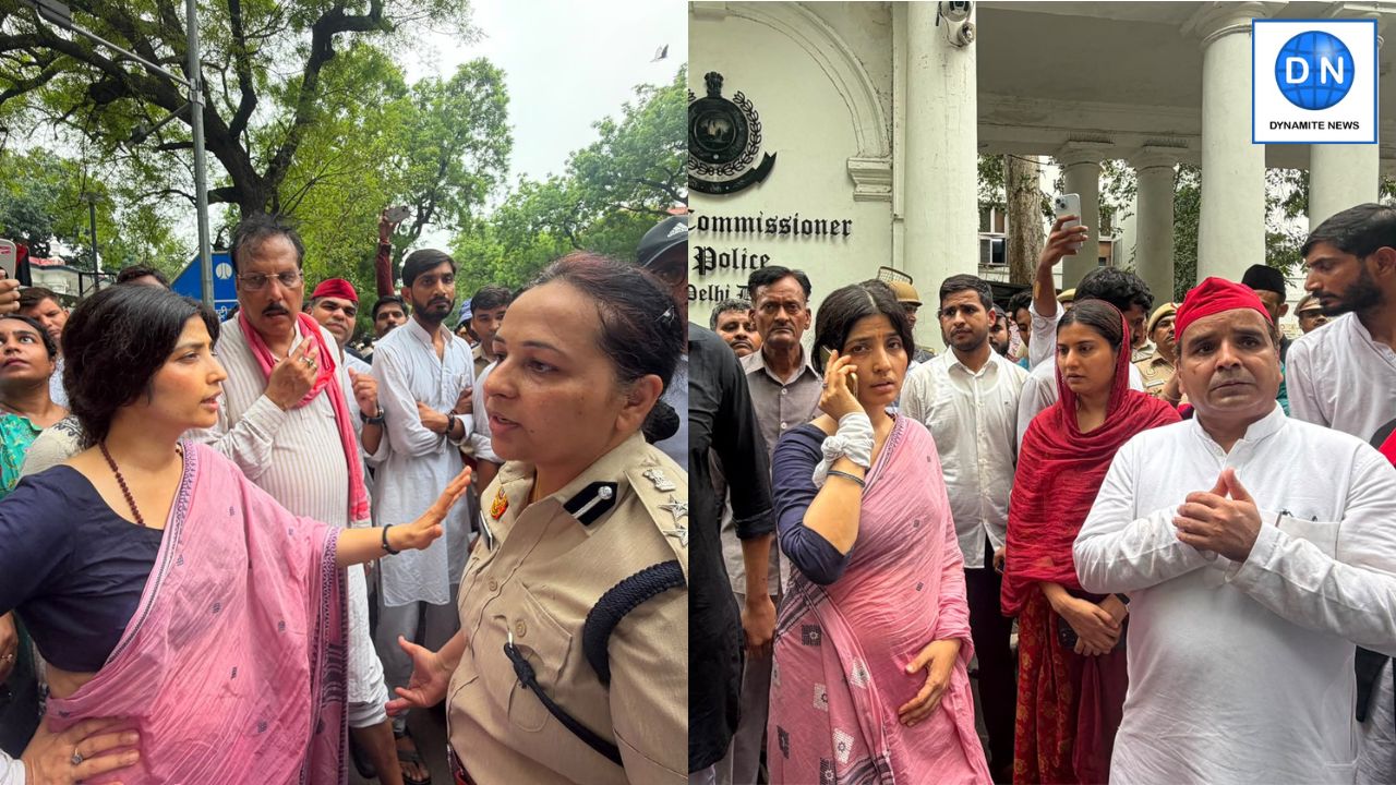 CJP Parliament March: Samajwadi Party MPs Dimple Yadav, Dharmendra Yadav Detained; Calls Action ‘Undemocratic’