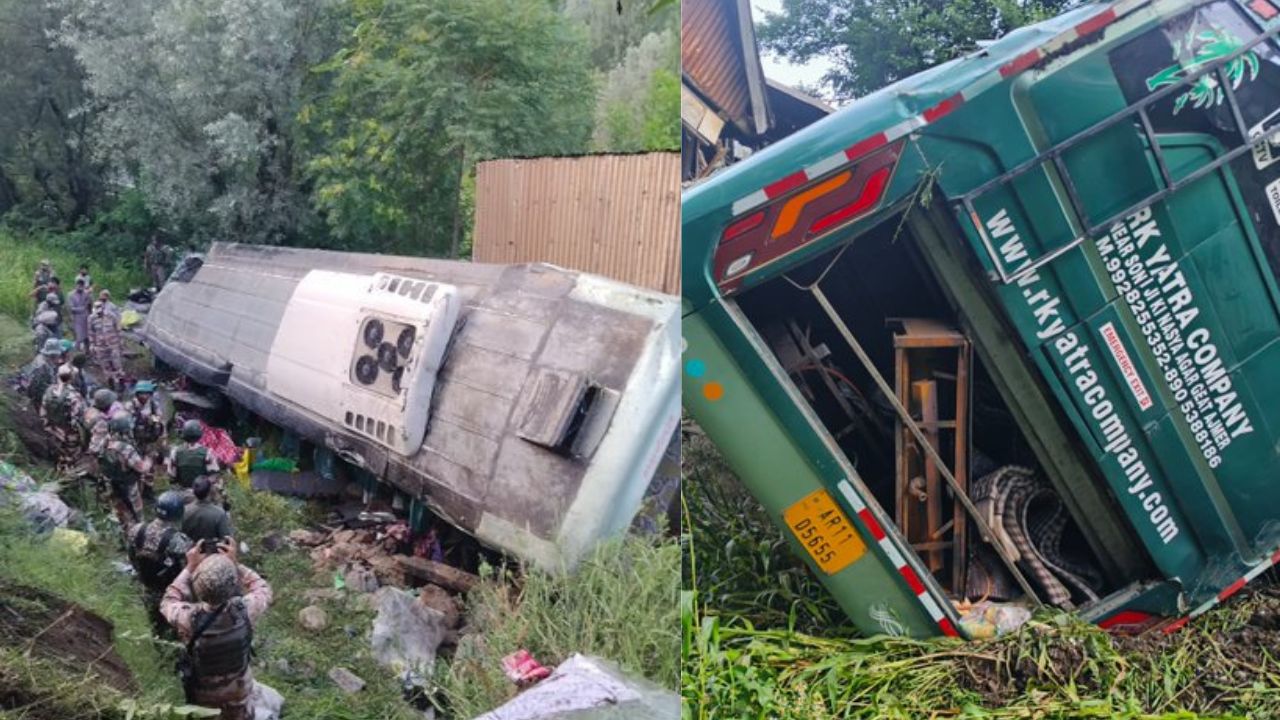 Amarnath Yatra bus accident: 39 pilgrims injured as vehicle crashes into house in Ganderbal