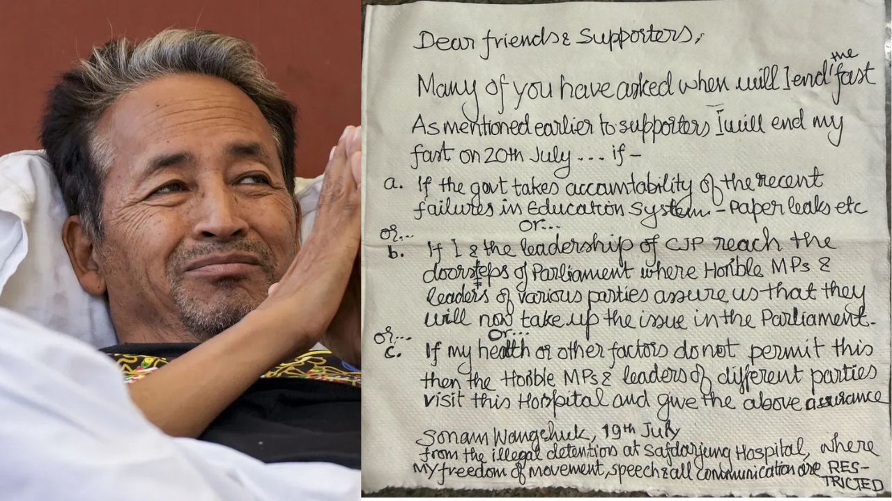 Sonam Wangchuk Sets Three Conditions to End Fast Ahead of ‘Chalo Sansad’ March