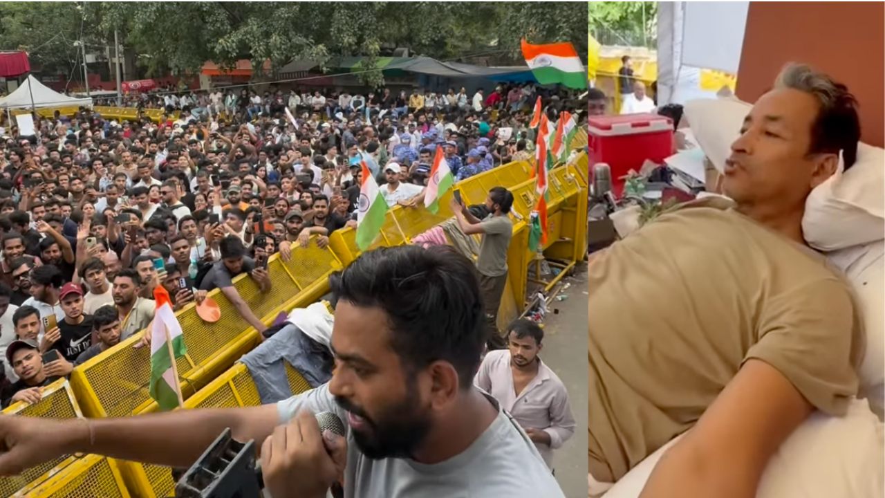 ‘Azadi’ Slogans Echo At Jantar Mantar: CJP Protest Grows After Sonam Wangchuk’s Detention