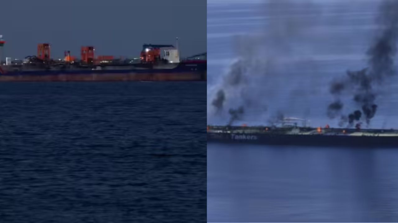 West Asia Crisis: Indian Crew Member Killed as Iranian Missiles Hit UAE Oil Tankers in Strait of Hormuz