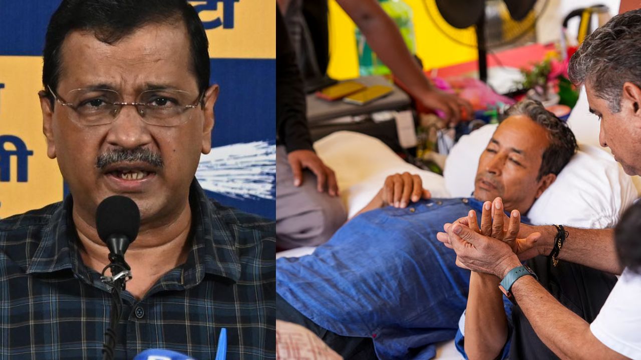 CJP Protest Gains Political Colour: Arvind Kejriwal to Meet Sonam Wangchuk Today at 5 pm