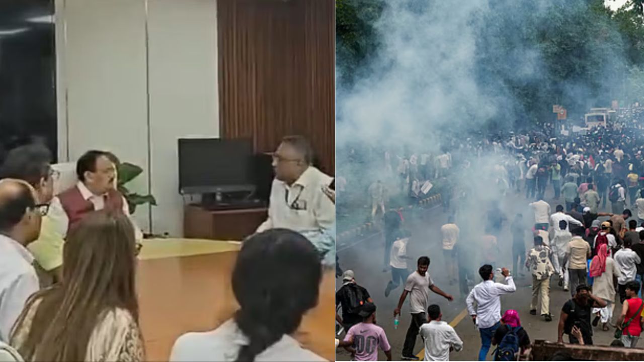 JP Nadda Visits Injured CJP Protesters at RML Hospital, Holds Meeting With Doctors