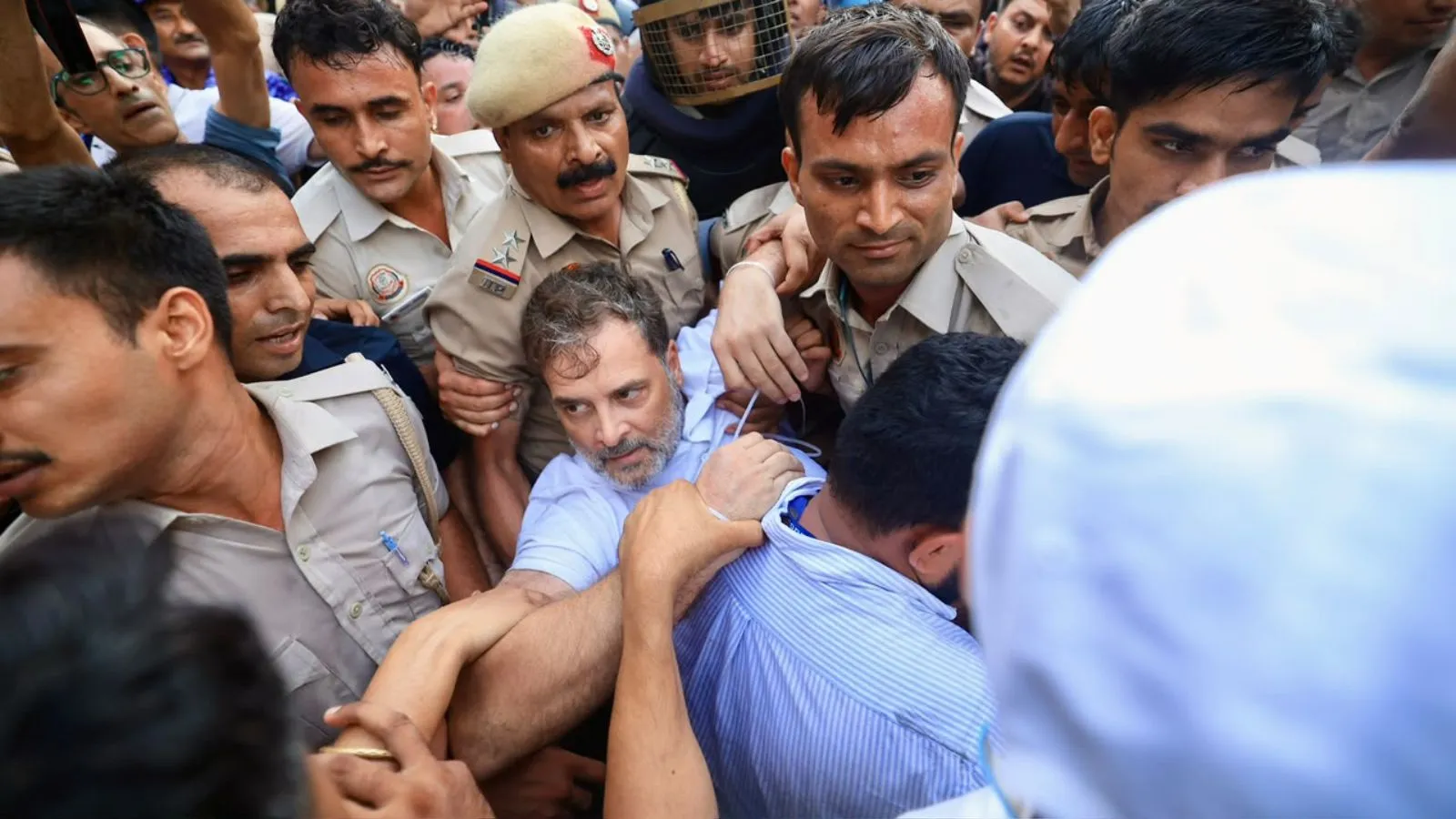CJP Protest: Rahul Gandhi Demands PM Modi’s Apology to Students, Seeks Shah & Pradhan’s Resignation
