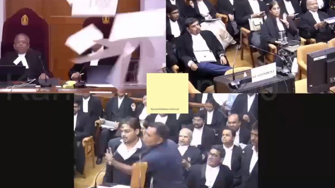 Supreme Court Stunned: Litigant loses temper, Abuses CJI and Throws papers in courtroom